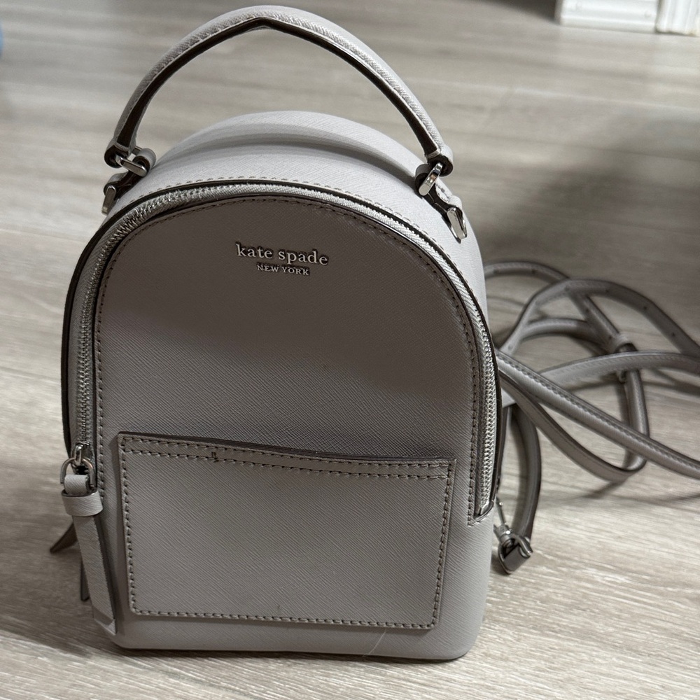 Kate Spade Light Gray Backpack